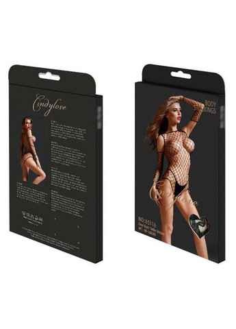 Сексуальне боді з нарукавниками розмір XS/S/M чорного кольору. Еротичне жіноче боді із спандексу China (360866052)