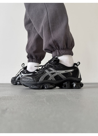 Черные демисезонные кроссовки мужские asics gel-quantum kinetic triple black асикс гель квантум No Brand