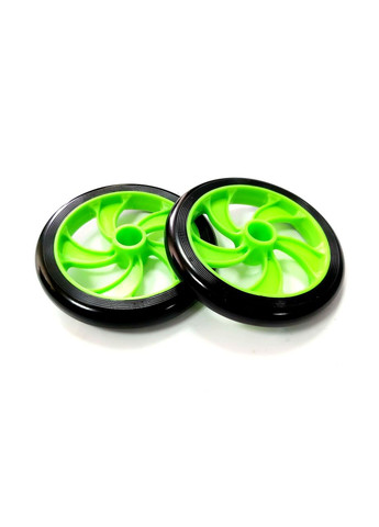 Ролик гімнастичний двоколесний зелений 1609-green SNS (316322425)