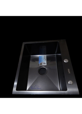 Комплект кухонной мойки Handmade PVD черная HS54*48 (3.0/1.0 мм) декор Kraft (350671443)