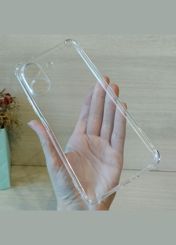Чохол для xiaomi redmi 13c 4g силіконовий прозорий з посиленими кутами Silicone Cover Full Camera No Brand (298128099)