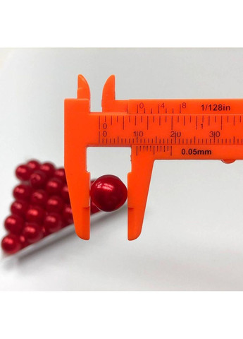(20 грамм) Бусины пластик Ø10 мм, Цвет - Красный перламутр Plus-plus (352752254)