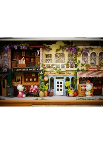 Міні румбокс у металевій скриньці Куточок щастя Міні ляльковий будиночок DIY House Roombox In a happy corner 4005 No Brand (362452966)