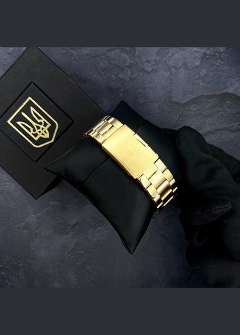 Годинник наручний 017 Тризуб Золото Gold-Black-White Steel кварцевый сasual, классический Patriot (323079903)