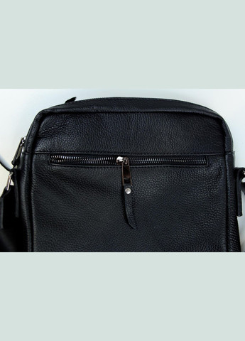 Сумка-мессенджер із натуральної шкіри, сумка через плече чоловіча Tablet (Чорна) SKILL (324030633)