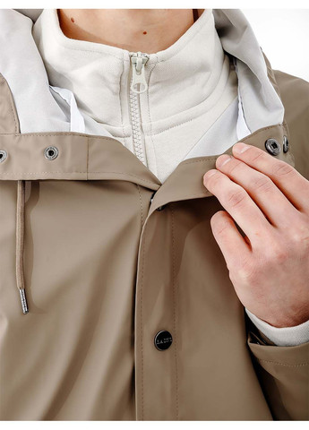 Коричневая зимняя мужская куртка jacket коричневый Rains