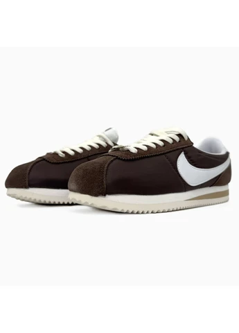 Белые летние кроссовки nike cortez brown/white найк кортез No Brand