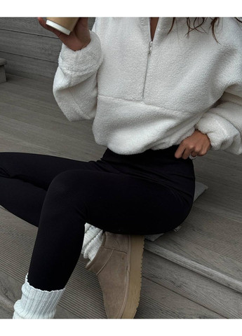 Молочний жіночий світшот teddy міні однотонний без декору (362081384)