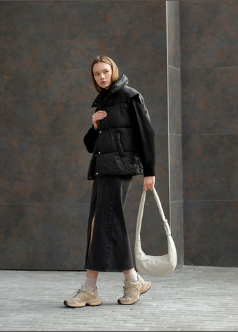 Жіноча сумка хобо сірий шовк Sambag (325403385)