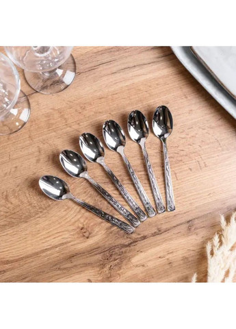Набір чайних ложок з нержавіючої сталі 6 штук столовий набір HP96925 TS Kitchen (370974482)