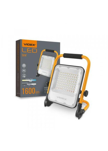 Прожектор аккумуляторный VLF2A-505 50 Вт 10000 mAh (26989) Videx (284106764)