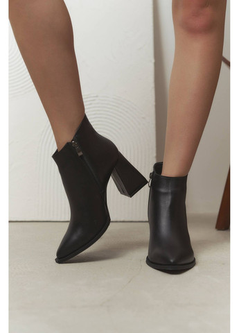 Черные демисезонная стильные женские ботильоны No Brand