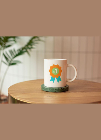 Кружка керамическая "Лучшая в мире Жена" 330 мл Белая No Brand (324262838)