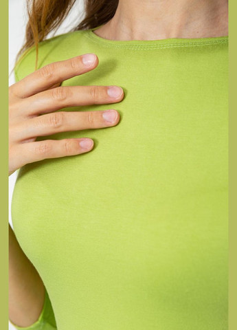 Светло-зеленая футболка женская с удлиненным рукавом Ager 186R304
