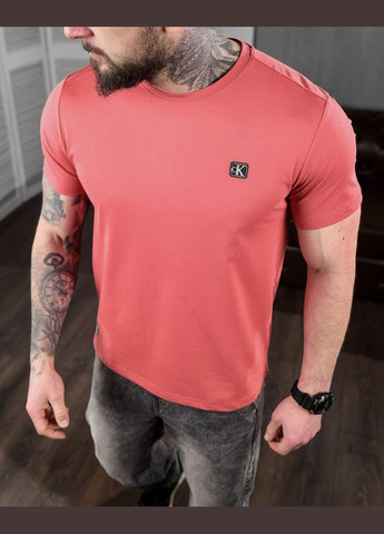 Розовая стильная мужская футболка calvin klein розовая Freedom