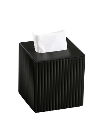 Серветниця Yiwu з екошкіри 13х13х14,7 см чорна HP-3-201B No Brand (360977649)