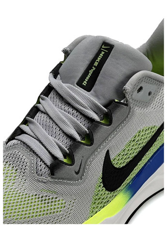 Сірі літні кросівки nike No Brand Air Zoom Pegasus 41 Grey Lime