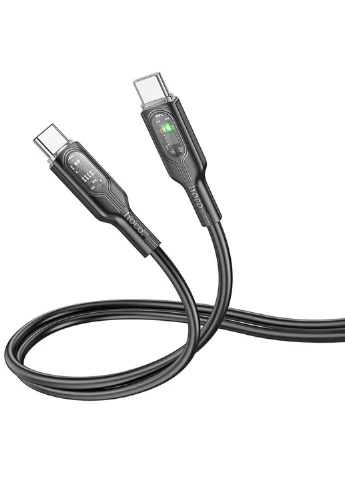 Дата кабель U120 Transparent explore intelligent power-off PD 60W Type-C to Type-C (1.2m) Hoco (388703332)