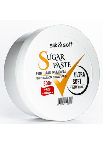Сахарная паста для депиляции ультра мягкая Ultra 300 гр+50 гр Silk & Soft (302727976)
