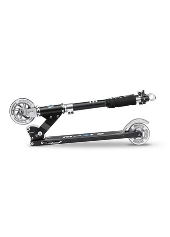 Двухколесный самокат Micro Sprite черный складной алюминий 64-93 см 2,8 кг No Brand (400576421)
