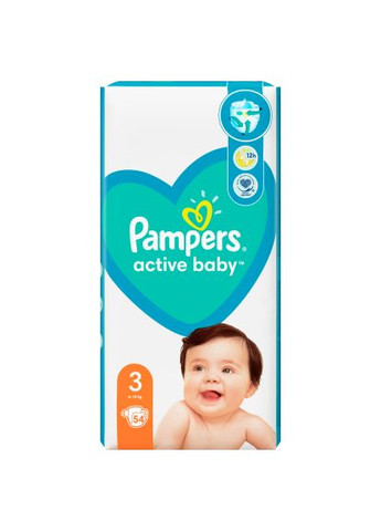 Подгузники Active Baby Midi (6-10 кг) Эко (8001090948977) Pampers (285791673)