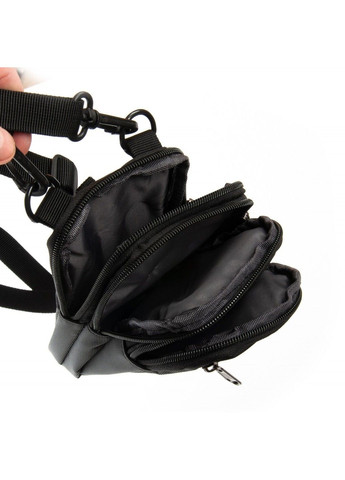 Мужская тканевая сумка через плечо 6195 black Lanpad (293765177)