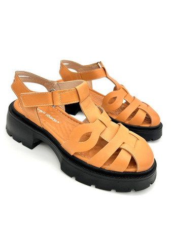 Босоніжки жіночі шкіряні оранжеві. Marani Magli (333193724)