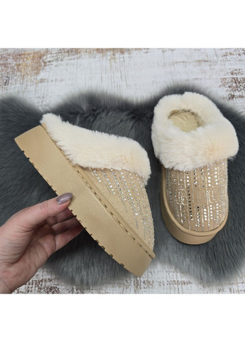 Бежевые тапочки домашние Fashion