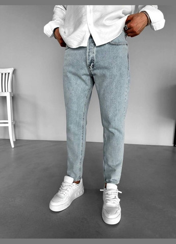 Серые демисезонные зауженные новая коллекция мом джинс 2025 года серый 669 Vital-Textile