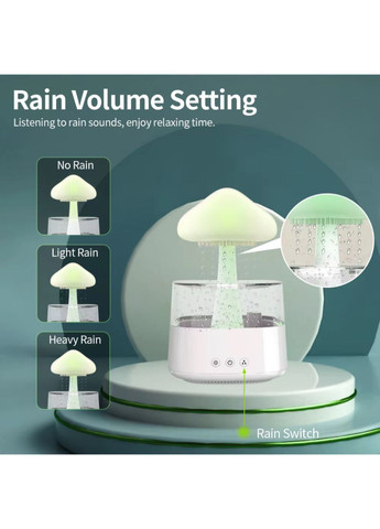 Увлажнитель воздуха Гриб с эфектом дождя и подсветкой No Brand Rainforest (305612174)