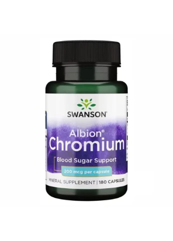 Хелатований хром Chelated Chromium 200 мкг, 180 капсул Swanson (361117809)