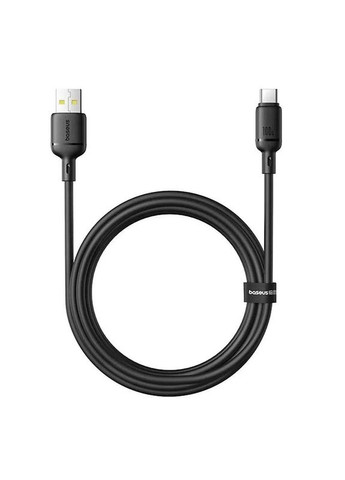 Кабель Silky Series OS Fast Charging USB to Type C 100W (1м) Черный Baseus (369646615)