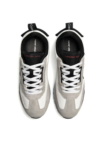 Светло-серые демисезонные кроссовки мужские calvin klein No Brand GTX Light Grey White