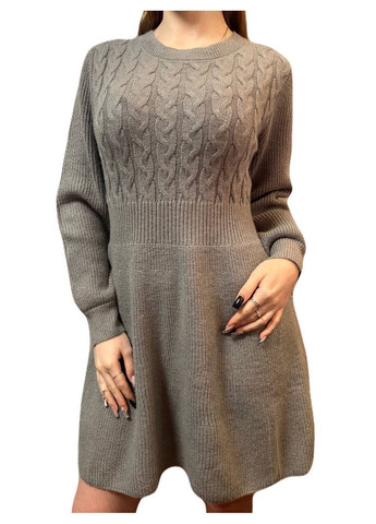 Кавова тепла сукня Glam Panic