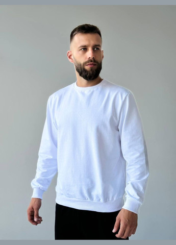 Білий світшот турецька двунитка супер якість (316641140)