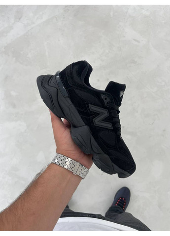 Чорні Осінні кросівки чоловічі new balance 9060 all black нью беланс 9060 No Brand
