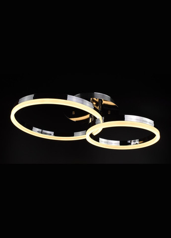 Люстра світлодіодна стельова LED світильник для квартири на стелю лед з пультом 25642 Хром 10х40х62 см. Sunnysky (364495520)