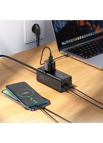 Сетевой удлинитель NS9 Wisdom 1-position(PD67W/3C1A) desktop socket(EU/GER) Hoco (370613320)