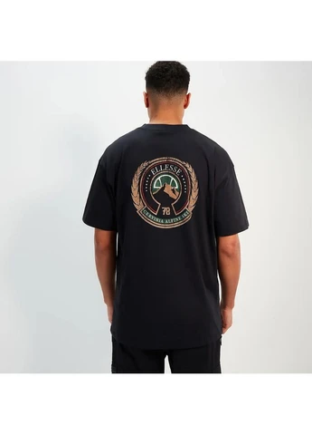 Чорна футболка medallio black sht19117-011 Ellesse