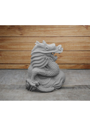 Статуетка дракона з кулею - яйцем. Символ 2024 року. Золотистий, 5 см ЗаСвіт (280940494)