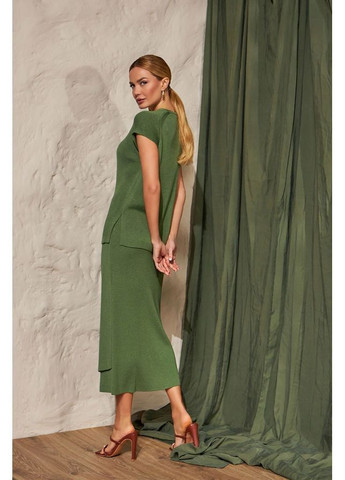 Оливковая юбка 2457 оливковый Triko Bakh