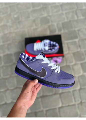 Фіолетові Осінні кросівки чоловічі nike sb dunk low concepts purple lobster найк сб данк No Brand