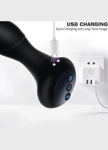 Анальний вібратор ElectricBall з підігрівом і електростимуляцією No Brand (339864948)