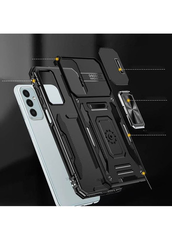 Ударостійкий чохол Camshield Army Ring для Samsung Galaxy A25 5G Чорний Epik (372499458)