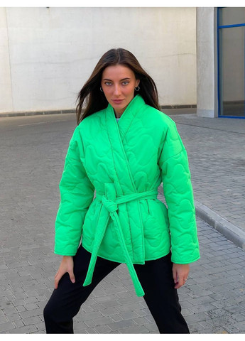 Салатова зимня ✔️куртка (осінь/весна) DK/DL Мода без кордонів