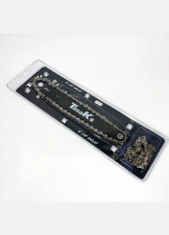 Комплект шина 20см + 2 цепи 8 шаг 1/4 47 зубьев для аккумуляторной пилы Krafftec (381547189)