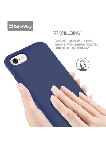 Чохол для Samsung Galaxy A37 Liquid Silicone Blue (CW-CLSSGA376-LB) Colorway (383538648)