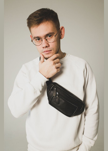 Сумка мужская бананка из натуральной кожи SKILL (298875786)