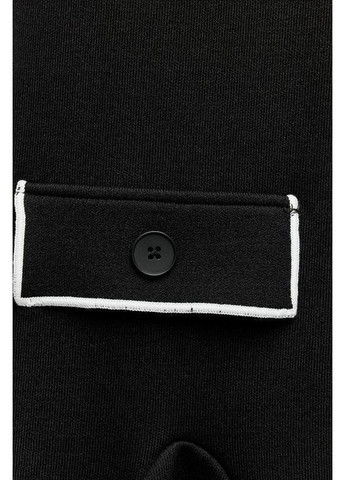 Черное короткое платье с воланами Zara