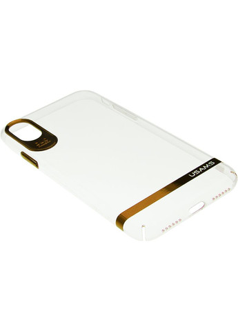 Чехолнакладка Q-plating Series Apple iPhone X Light Gold USAMS (301784248)
